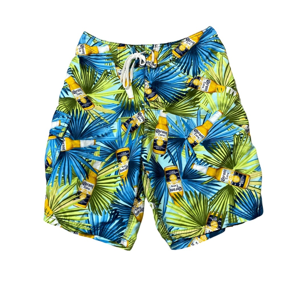 Corona Board Shorts 32 Tropical Print 100% Polyester